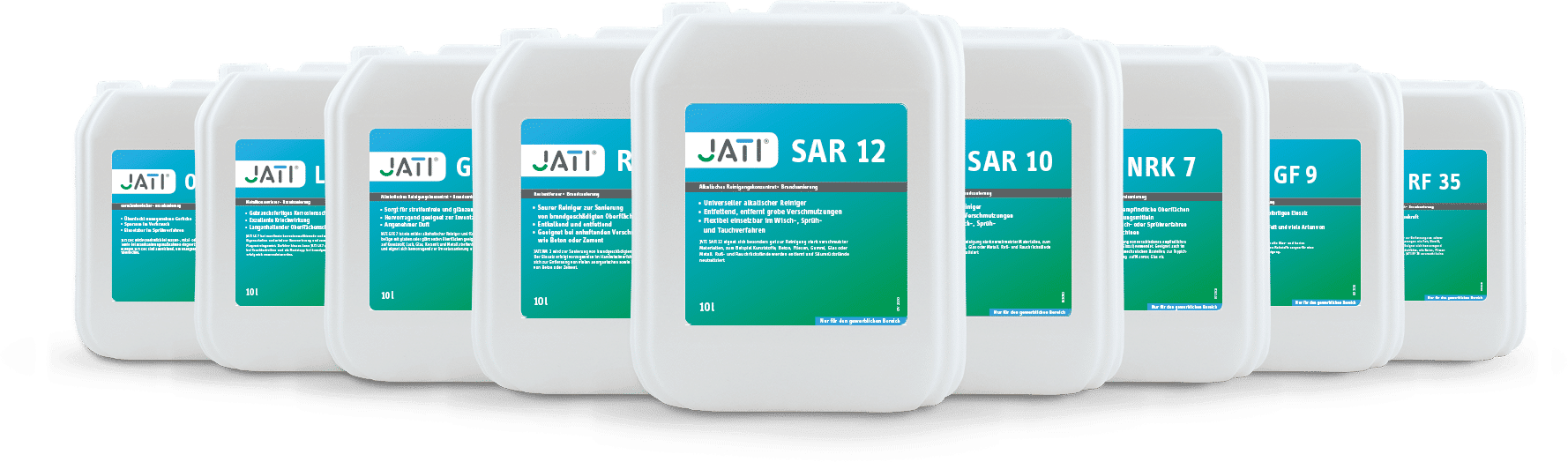 Produktpalette für die Brandsanierung von JATI